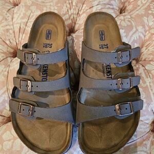 Birkenstock Women's Triple Strap Mules - Dark Brown